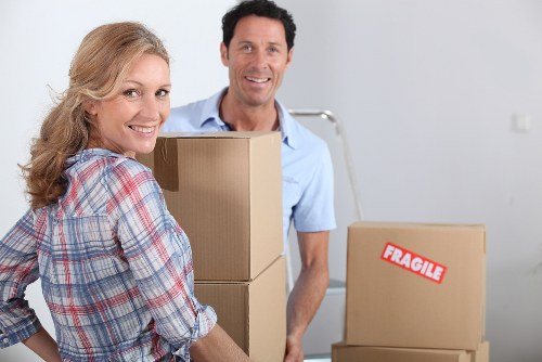 Canary Wharf office relocation logistics and building access